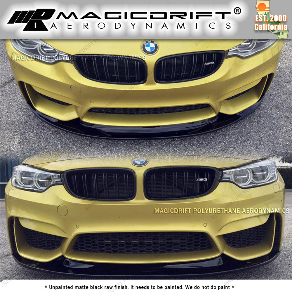 15-19 BMW F80 M3 / F82 M4 GT Style Front Bumper Chin Spoiler Lip