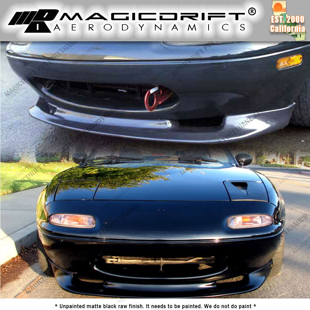 90-97 Mazda Miata GV Style Front Bumper Chin Spoiler Lip