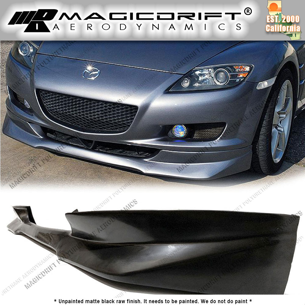 04-08 Mazda RX-8 RE Style Front Bumper Chin Spoiler Lip