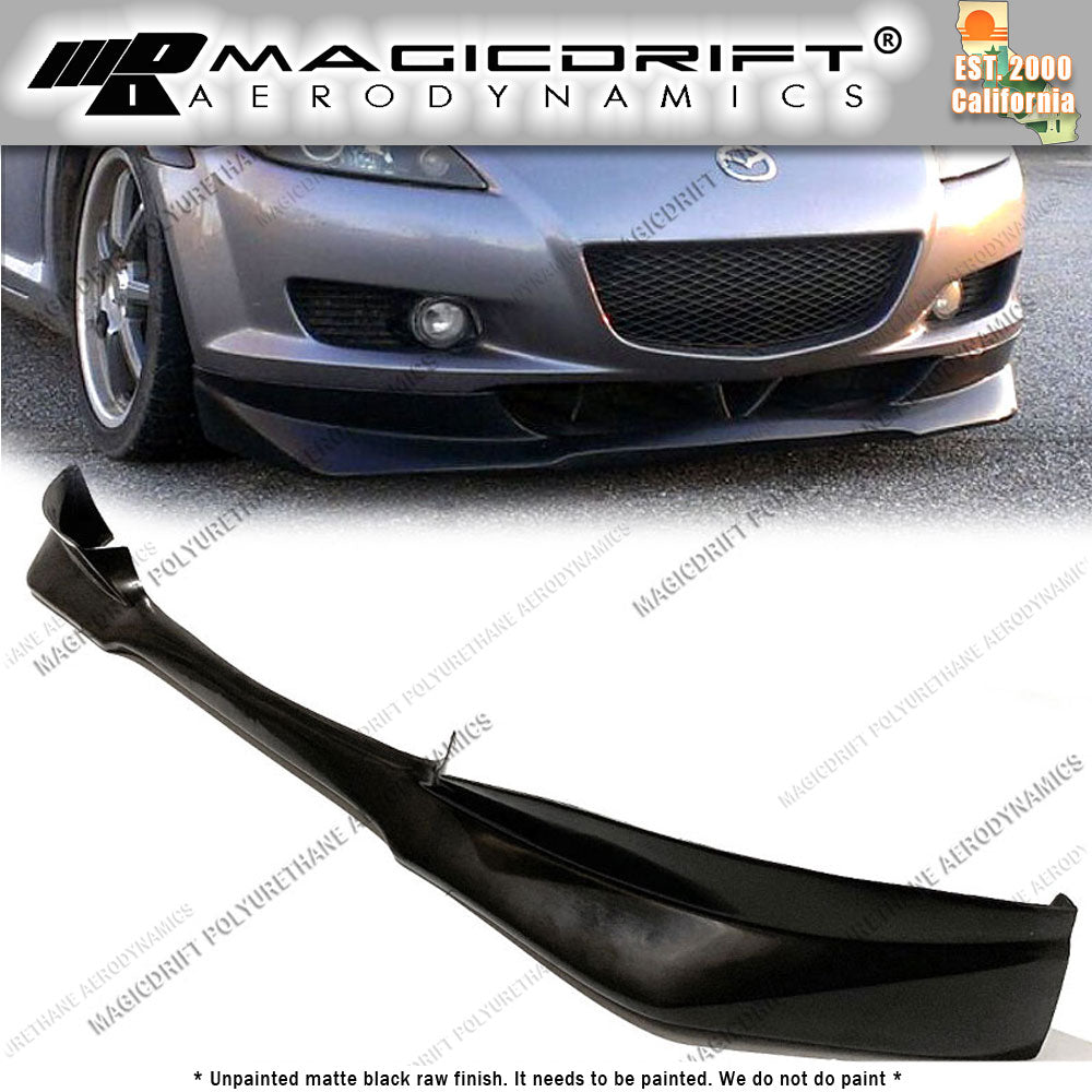 04-08 Mazda RX-8 RE Style Front Bumper Chin Spoiler Lip