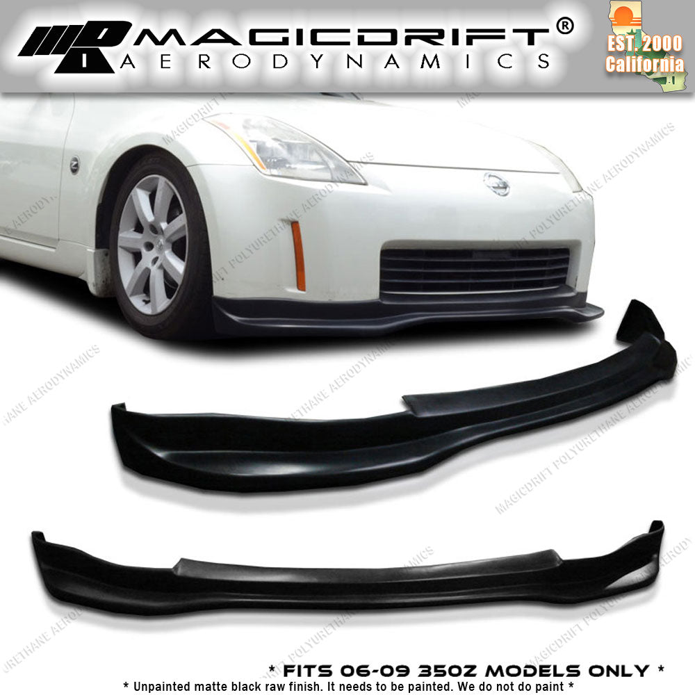 06-09 Nissan 350Z GT Style Front Bumper Chin Spoiler Lip