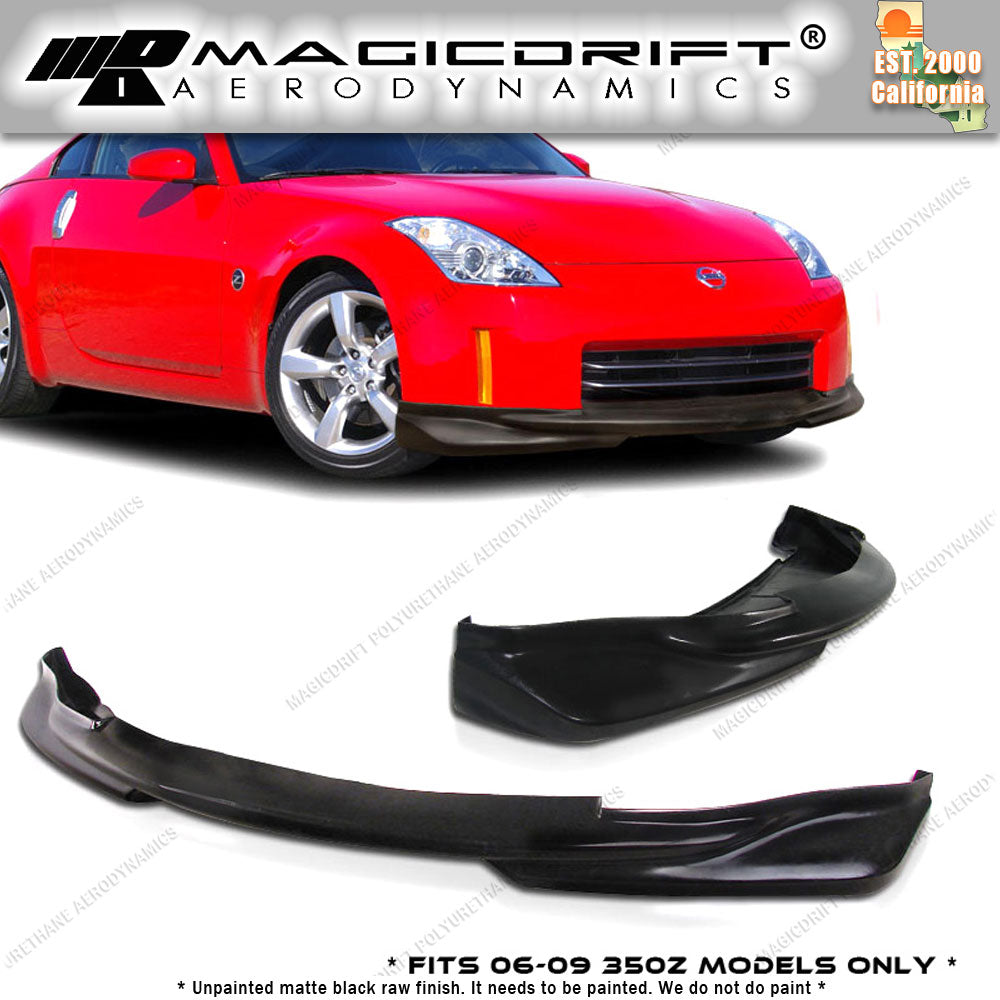 06-09 Nissan 350Z KS Style Front Bumper Chin Spoiler Lip