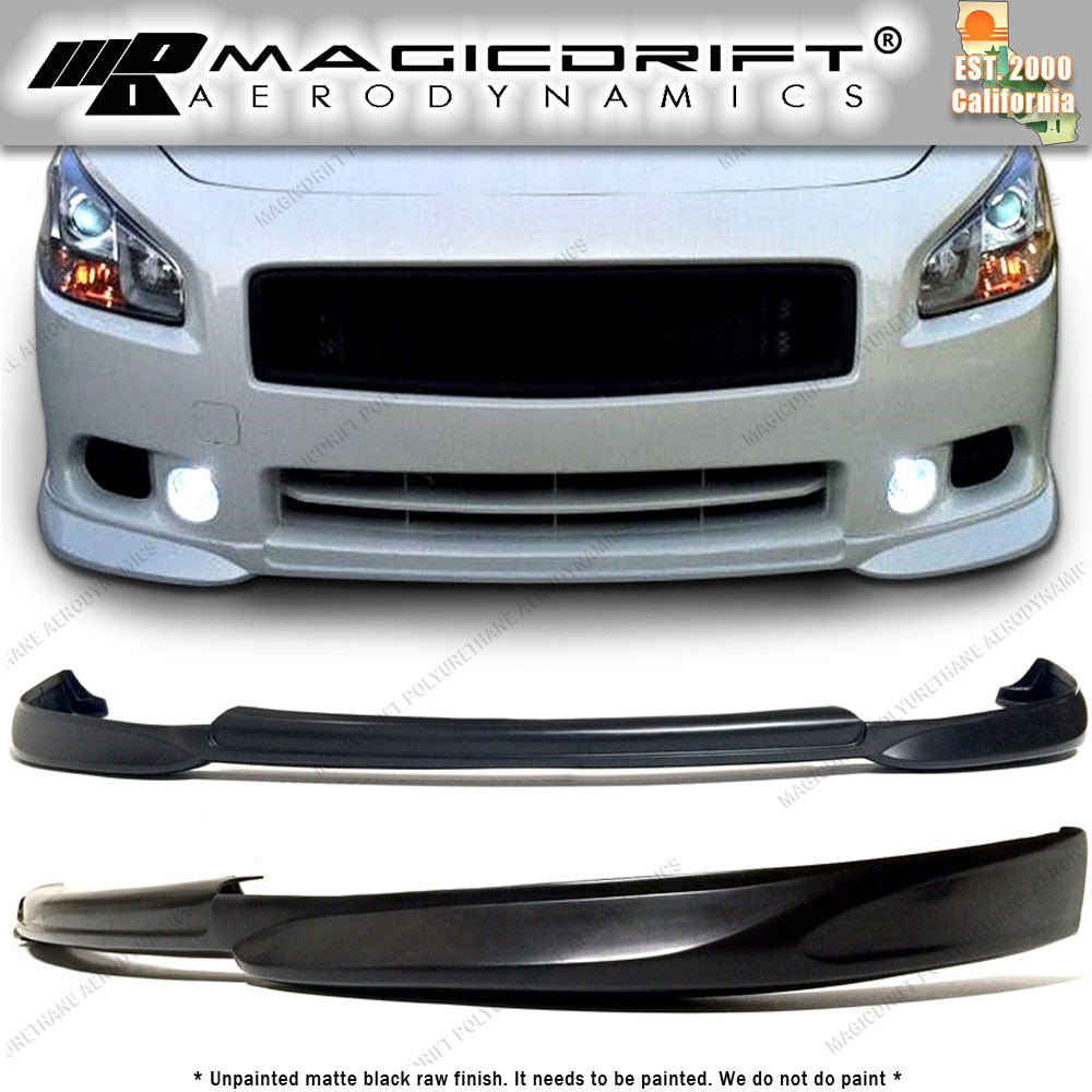 09-14 Nissan Maxima STL Style Front Bumper Chin Spoiler Lip