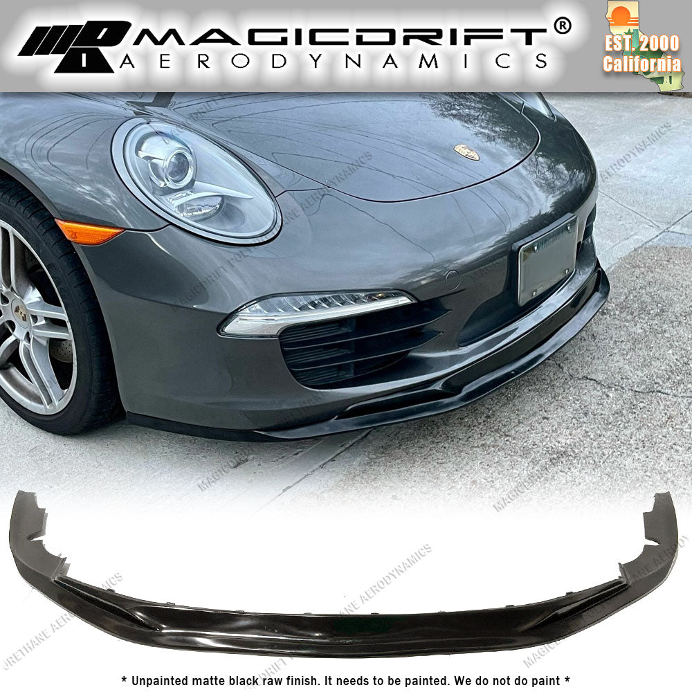 12-16 Porsche 911 991.1 MDA S1 Style Front Bumper Chin Spoiler Lip (Will not fit the GTS, GT3, Turbo bumpers)