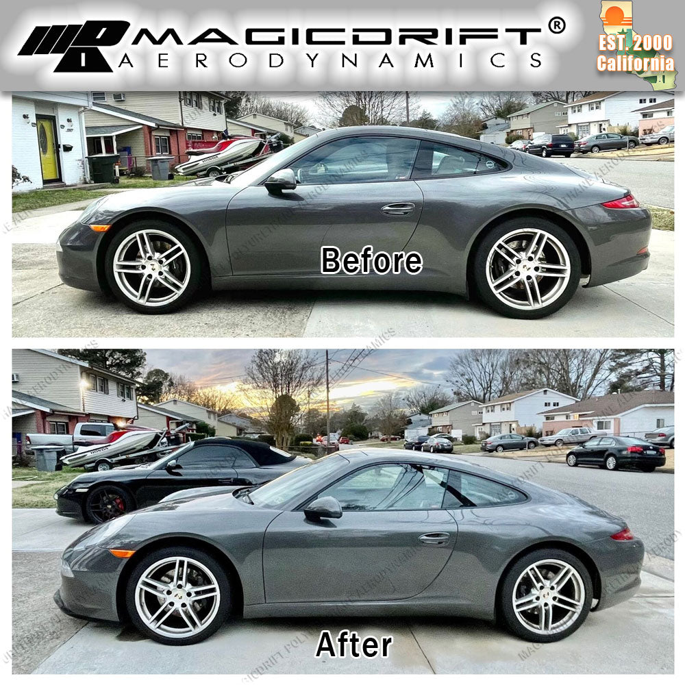 12-16 Porsche 911 991.1 MDA S1 Style Front Bumper Chin Spoiler Lip (Will not fit the GTS, GT3, Turbo bumpers)