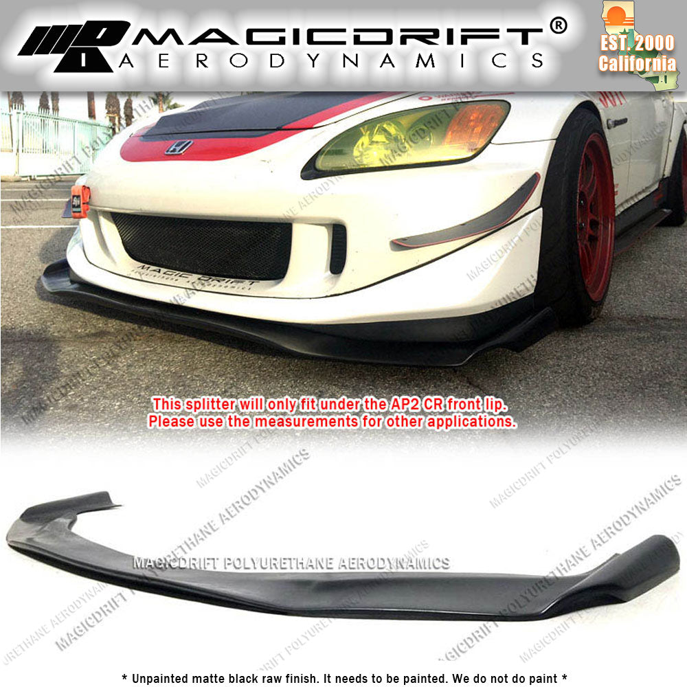 04-09 Honda S2000 AP2 CR Style Front Bumper Under Chin Spoiler Lip