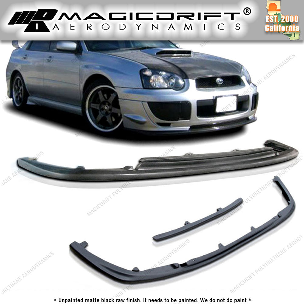 04-05 Subaru Impreza WRX STI ST Style Front Bumper Chin Spoiler Lip