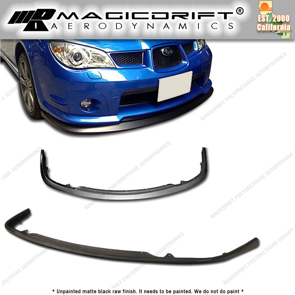 06-07 Subaru Impreza STI CS1 Style Front Bumper Chin Spoiler Lip