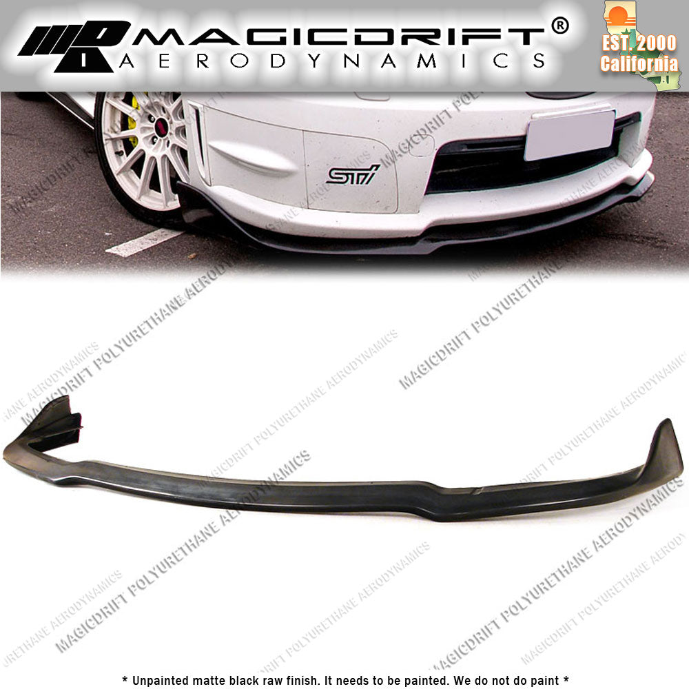 06-07 Subaru Impreza STI CS2 Style Front Bumper Chin Spoiler Lip