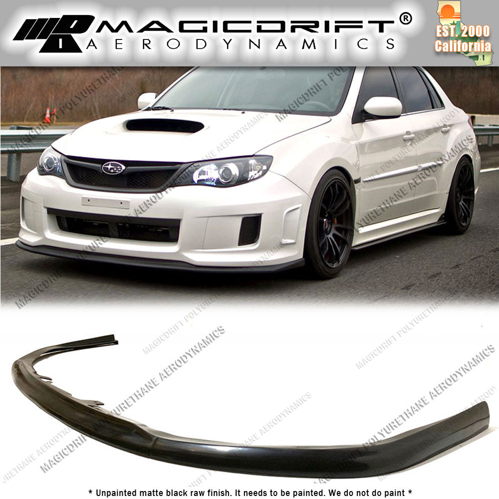 11-14 Subaru Impreza WRX STI CS1 Style Front Bumper Chin Spoiler Lip