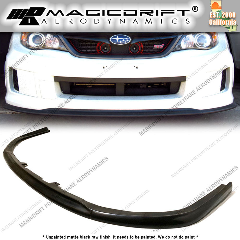 11-14 Subaru Impreza WRX STI CS1 Style Front Bumper Chin Spoiler Lip