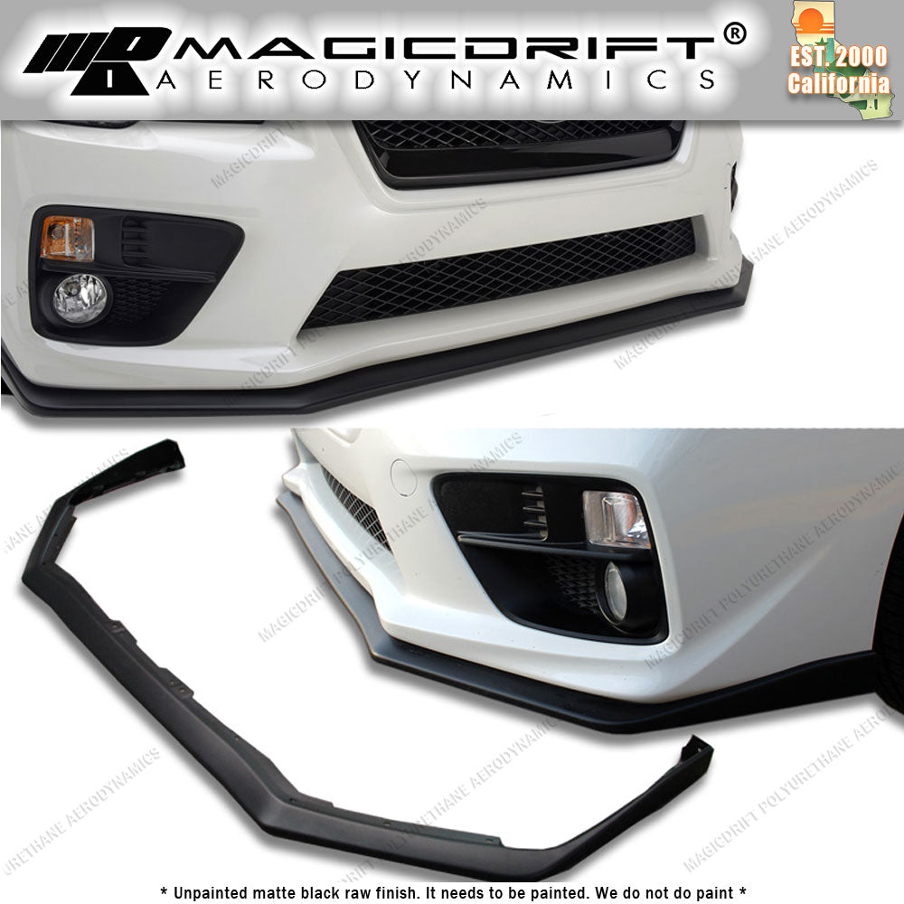 15-17 Subaru Impreza WRX STi ST Style Front Bumper Chin Spoiler Lip