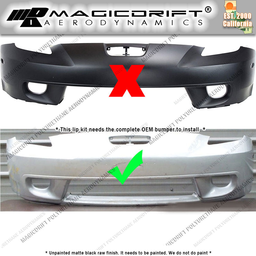 00-02 Toyota Celica TRD Style Front Bumper Chin Spoiler Lip