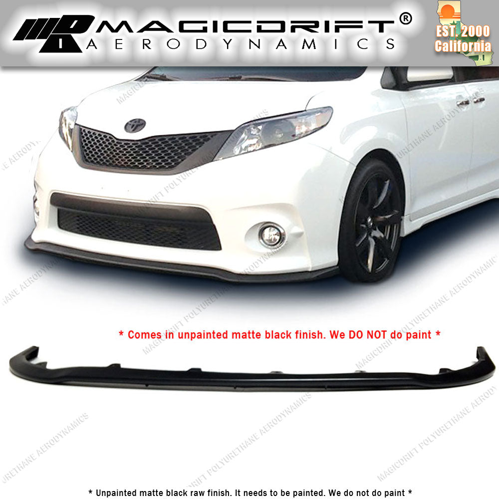 11-17 Toyota Sienna SE MP Style Front Bumper Chin Spoiler Lip