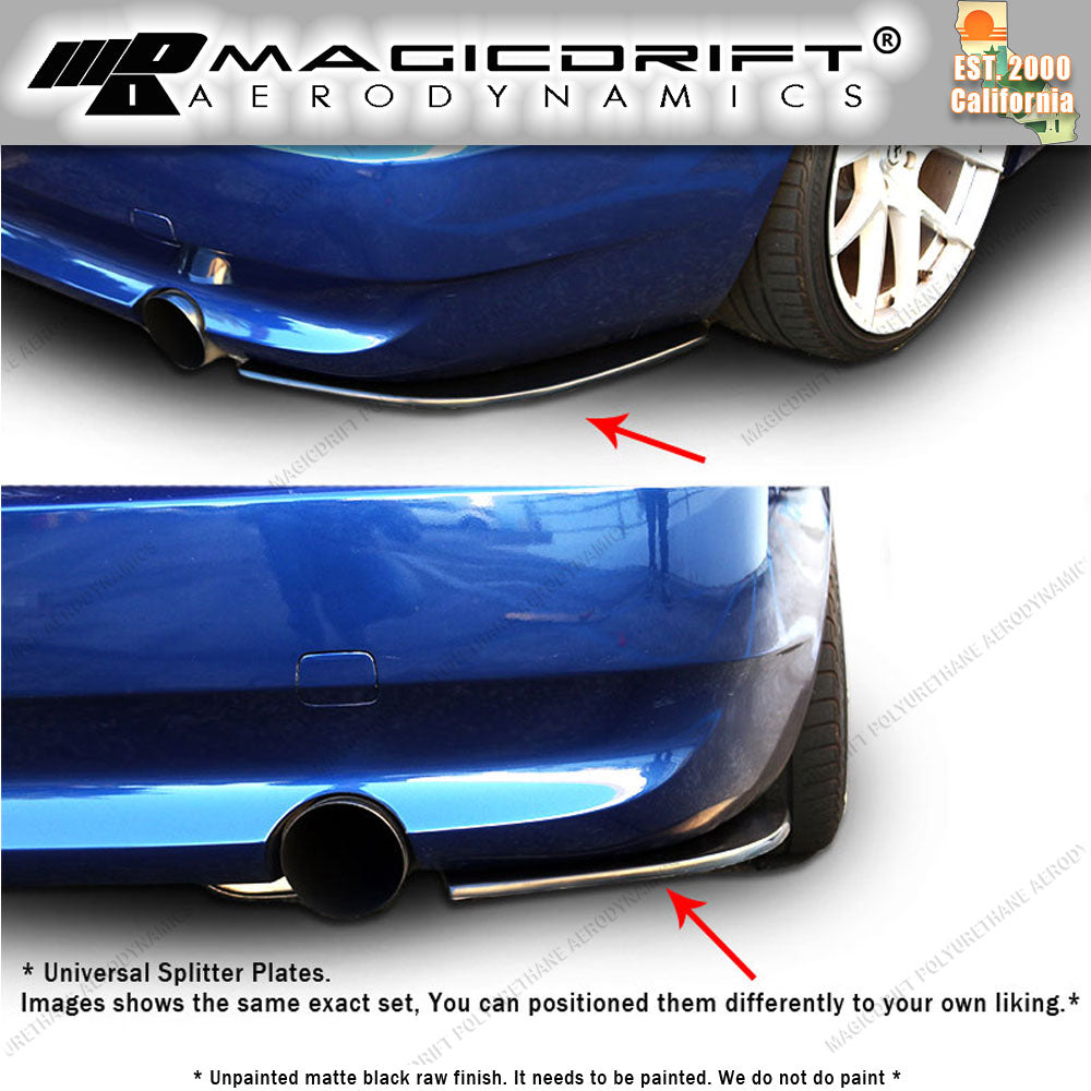 Universal Front Bumper Lip Chin Spoiler Canard Flat Splitter