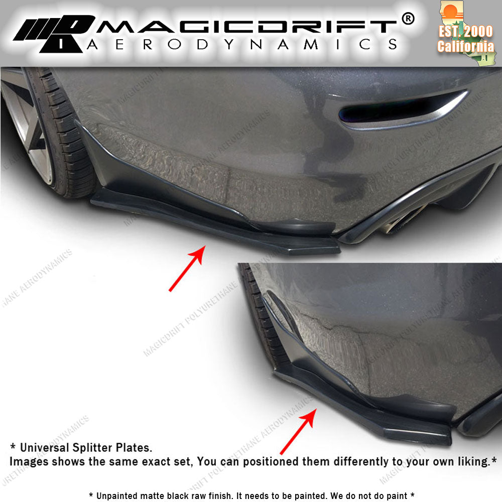 Universal Front Bumper Lip Chin Spoiler Canard Flat Splitter