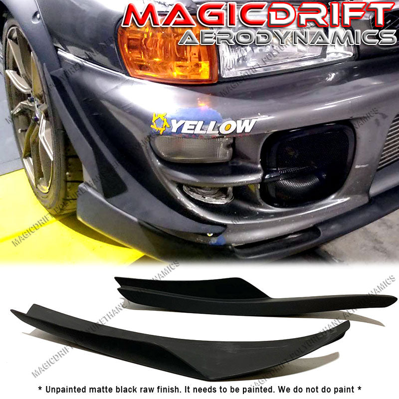 97-01 Subaru Impreza WRX MDA Style Front Bumper Side Blade Canards