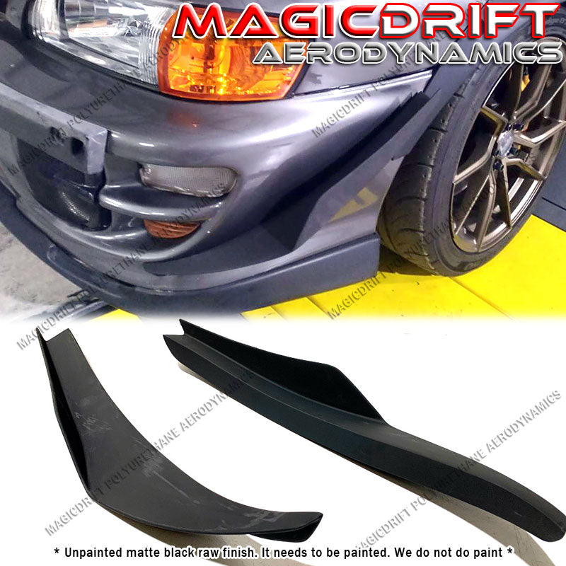 97-01 Subaru Impreza WRX MDA Style Front Bumper Side Blade Canards