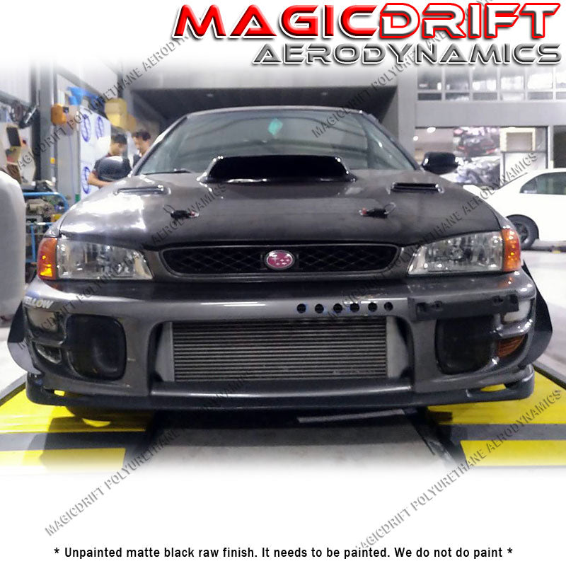 97-01 Subaru Impreza WRX MDA Style Front Bumper Side Blade Canards