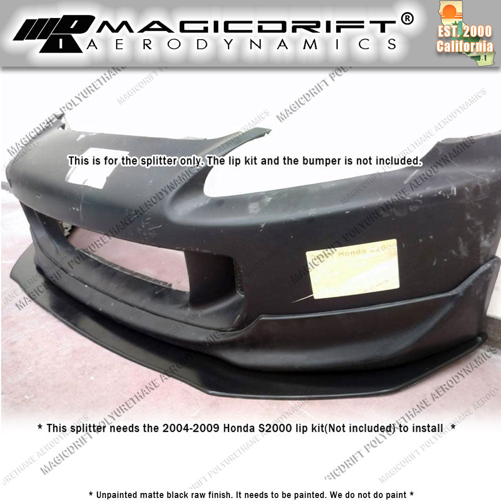 04-09 Honda S2000 AP2 Splitter - This will only work under the factory Lip, not Bumper.
