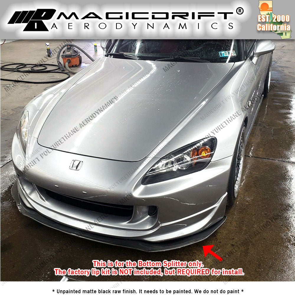 04-09 Honda S2000 AP2 Splitter - This will only work under the factory Lip, not Bumper.