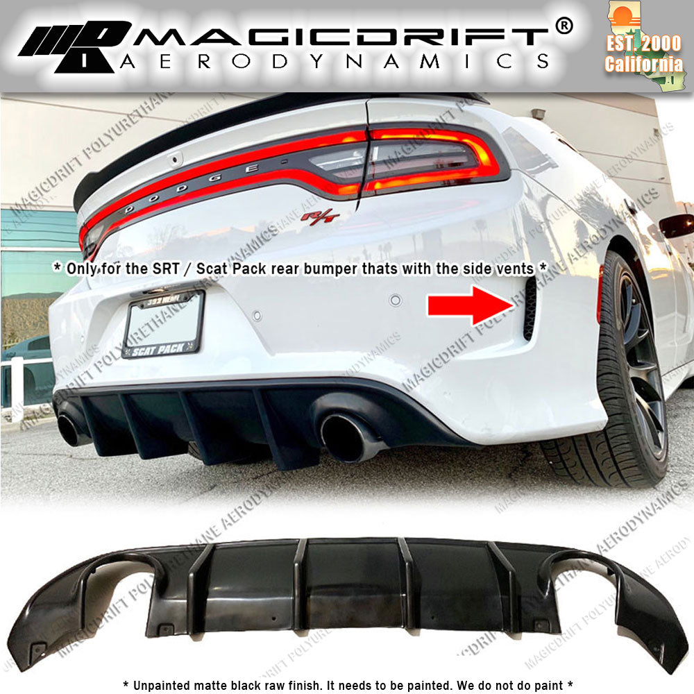 15-19 Dodge Charger MDP Style Rear Bumper Diffuser Lip