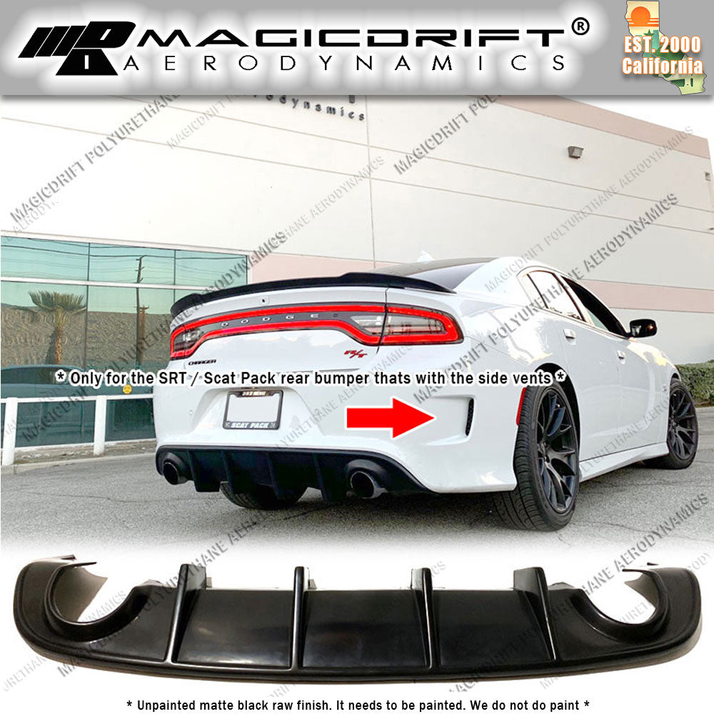 15-19 Dodge Charger MDP Style Rear Bumper Diffuser Lip