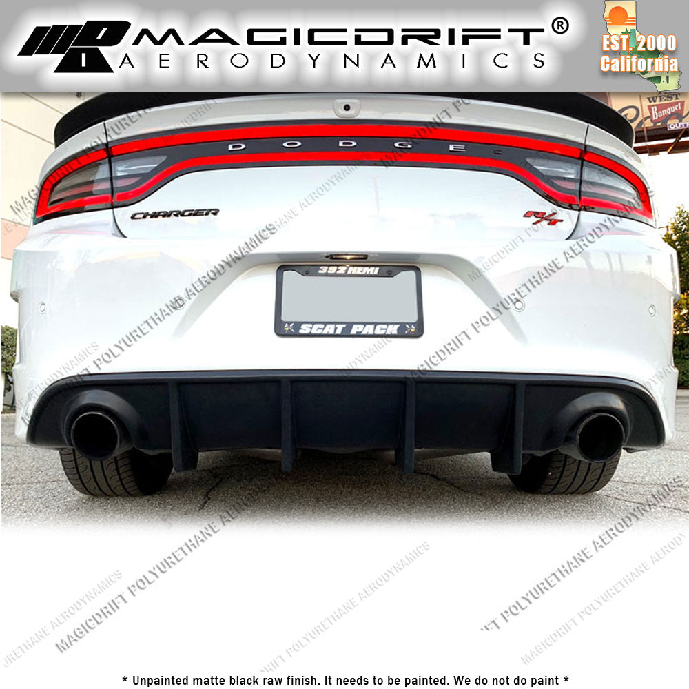 15-19 Dodge Charger MDP Style Rear Bumper Diffuser Lip