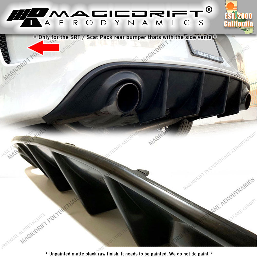 15-19 Dodge Charger MDP Style Rear Bumper Diffuser Lip