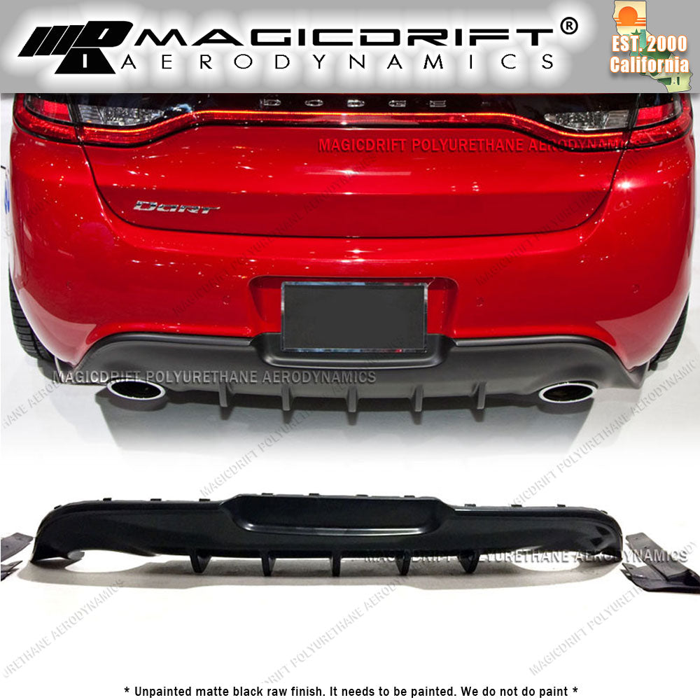 13-17 Dodge Dart MDP Style Rear Bumper Diffuser Lip