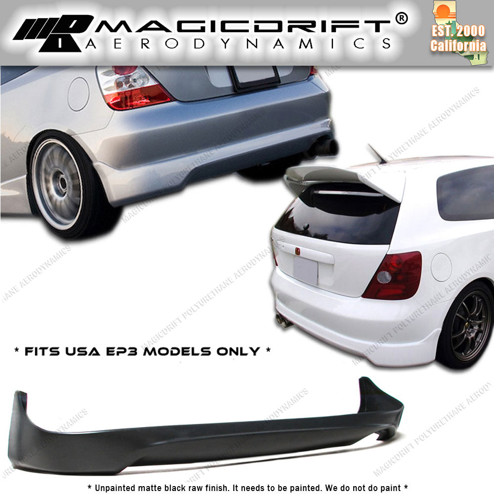 02-05 Honda Civic TR Style Rear Bumper Lip