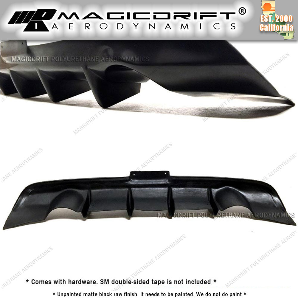 03-06 Infiniti G35 2DR Coupe DF2 4-Fins Style Rear Bumper Lip
