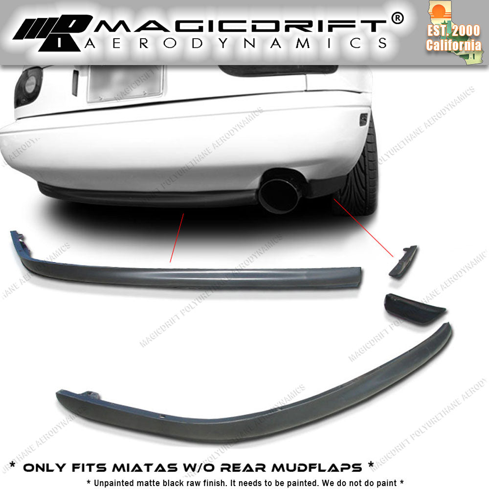 90-97 Mazda Miata RS Style Rear Bumper Lower Lip