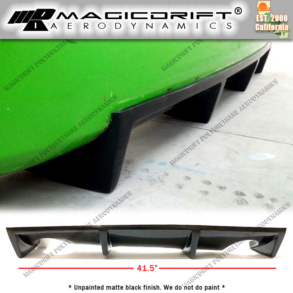 03-09 Nissan 350Z MDA Style Rear Bumper Center Lower 4-Fin Diffuser