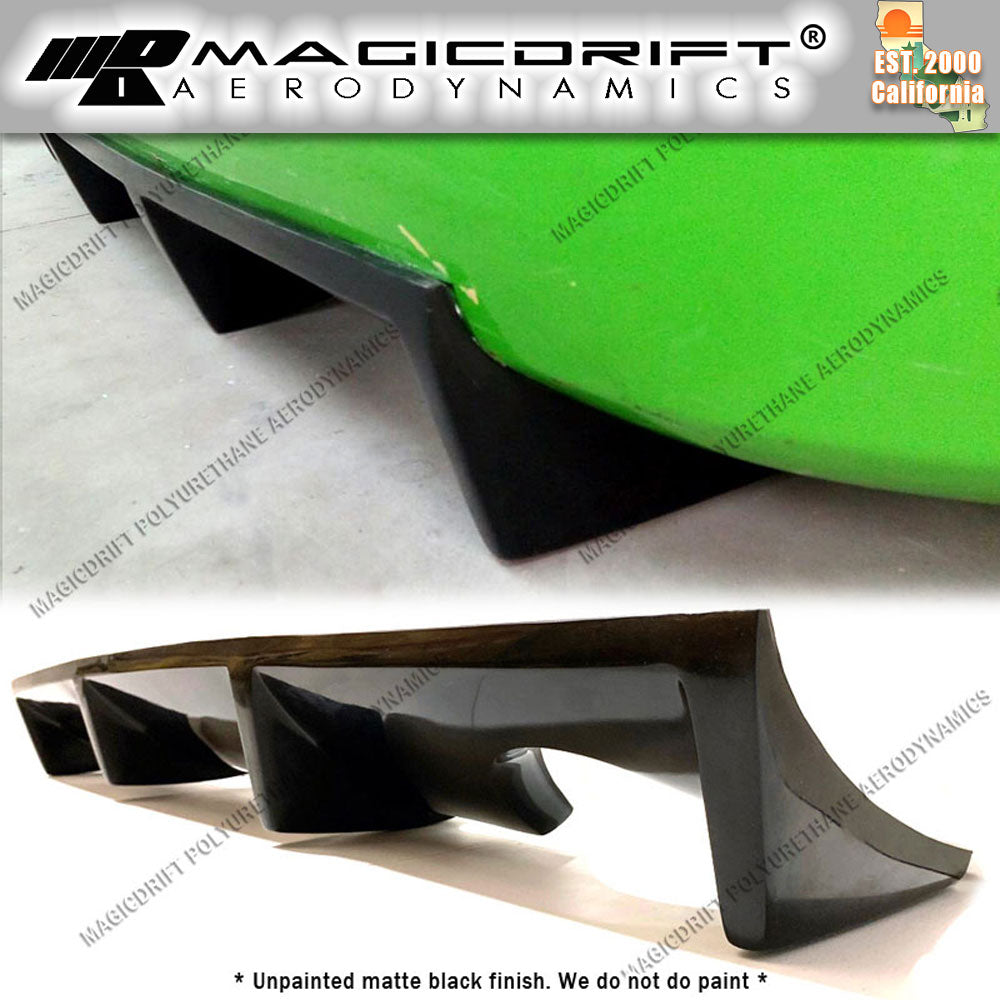 03-09 Nissan 350Z MDA Style Rear Bumper Center Lower 4-Fin Diffuser