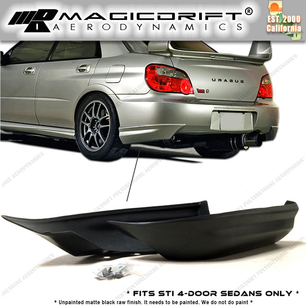05-07 Subaru Impreza WRX STi STI Style Rear Corner Bumper Lip