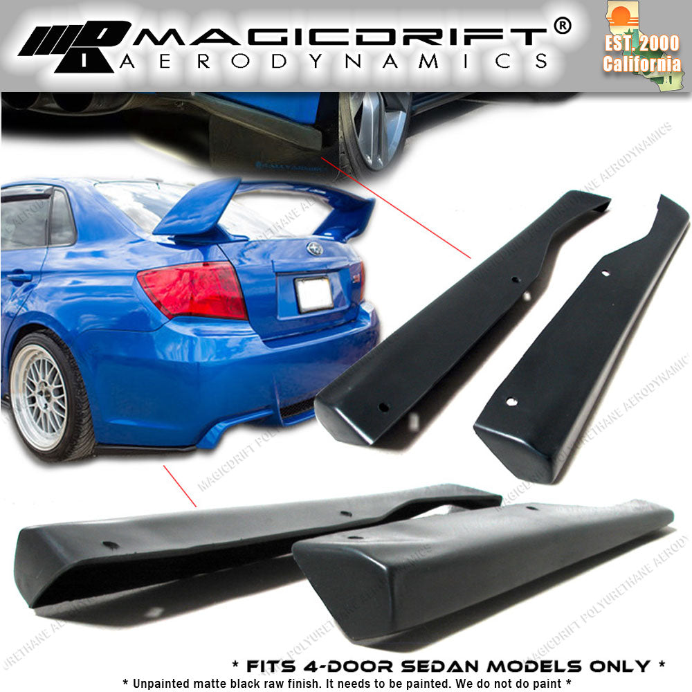11-14 Subaru Impreza WRX STi 4DR Sedan AP Style Rear Bumper Lip Aprons (Pair)