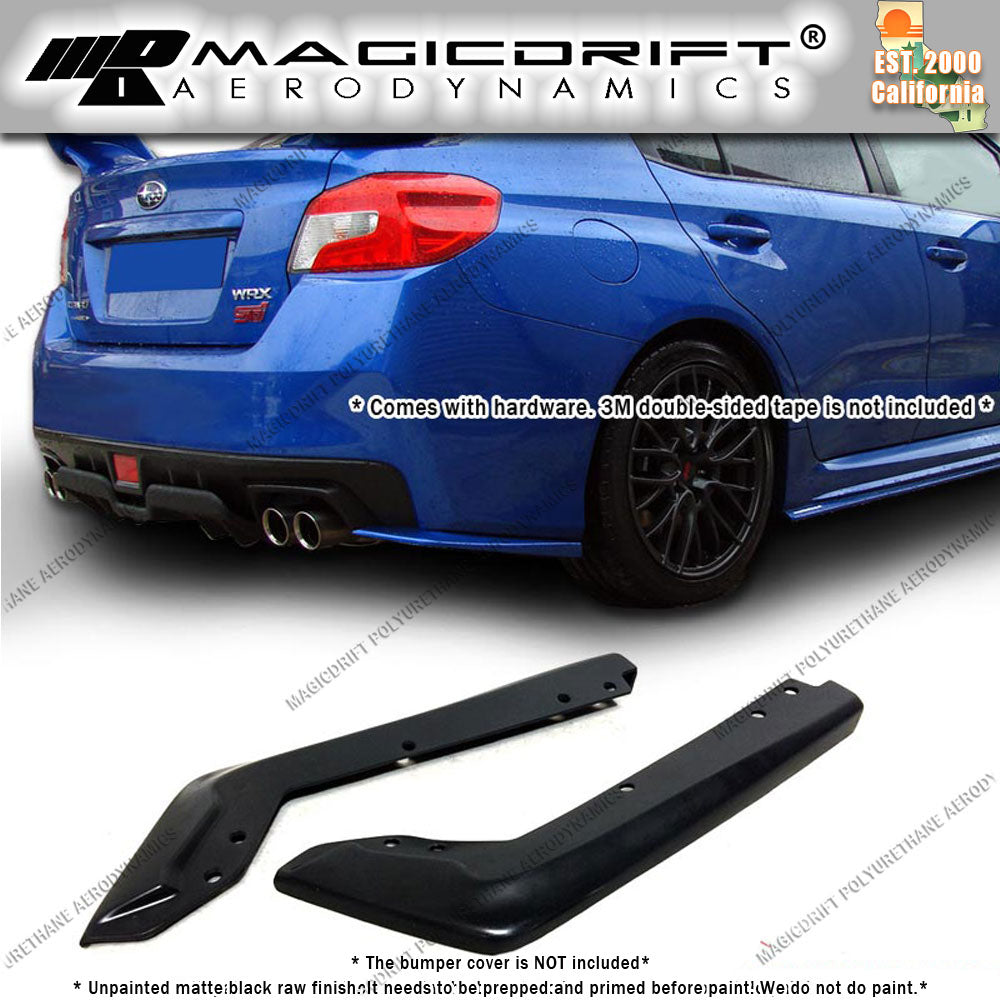 15-16 Subaru Impreza WRX STi STI Style Rear Bumper Lip Spats