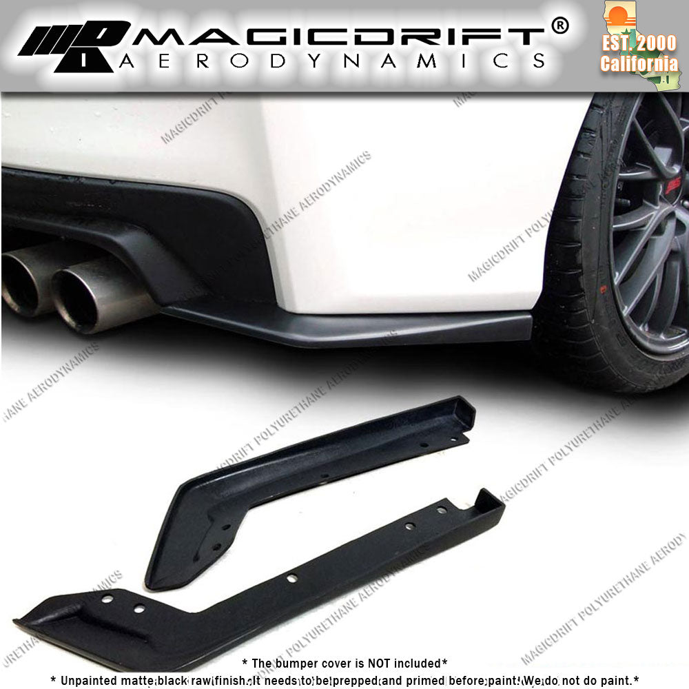 15-16 Subaru Impreza WRX STi STI Style Rear Bumper Lip Spats