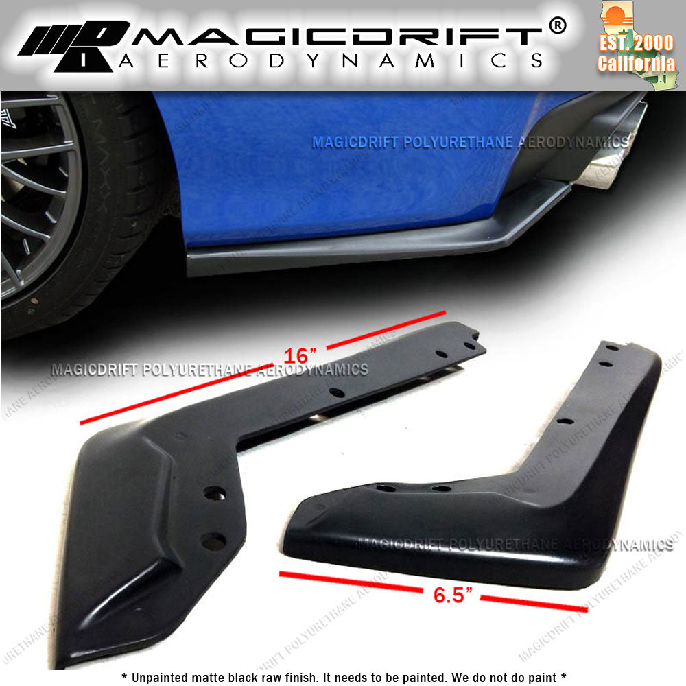 15-16 Subaru Impreza WRX STi STI Style Rear Bumper Lip Spats