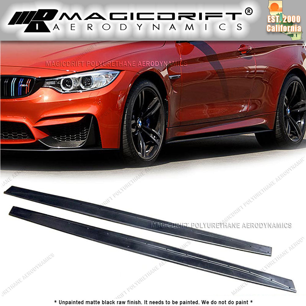 15-19 BMW F82 F83 M4 - MT Style Side Skirt Extension Lip Kit (Pair)