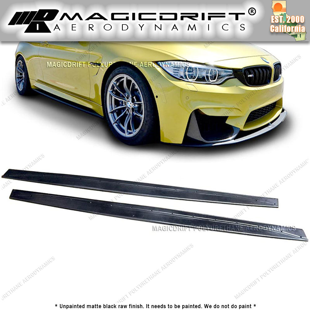 15-19 BMW F82 F83 M4 - MT Style Side Skirt Extension Lip Kit (Pair)