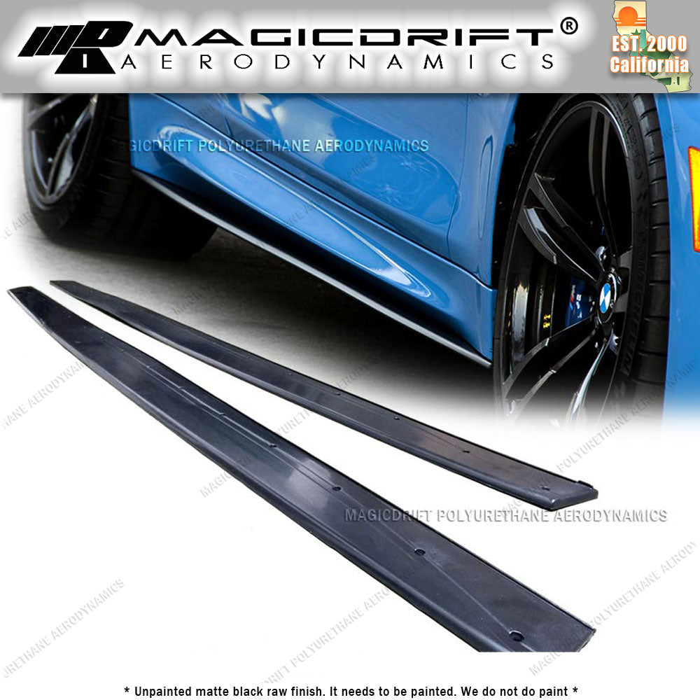 15-19 BMW F82 F83 M4 - MT Style Side Skirt Extension Lip Kit (Pair)