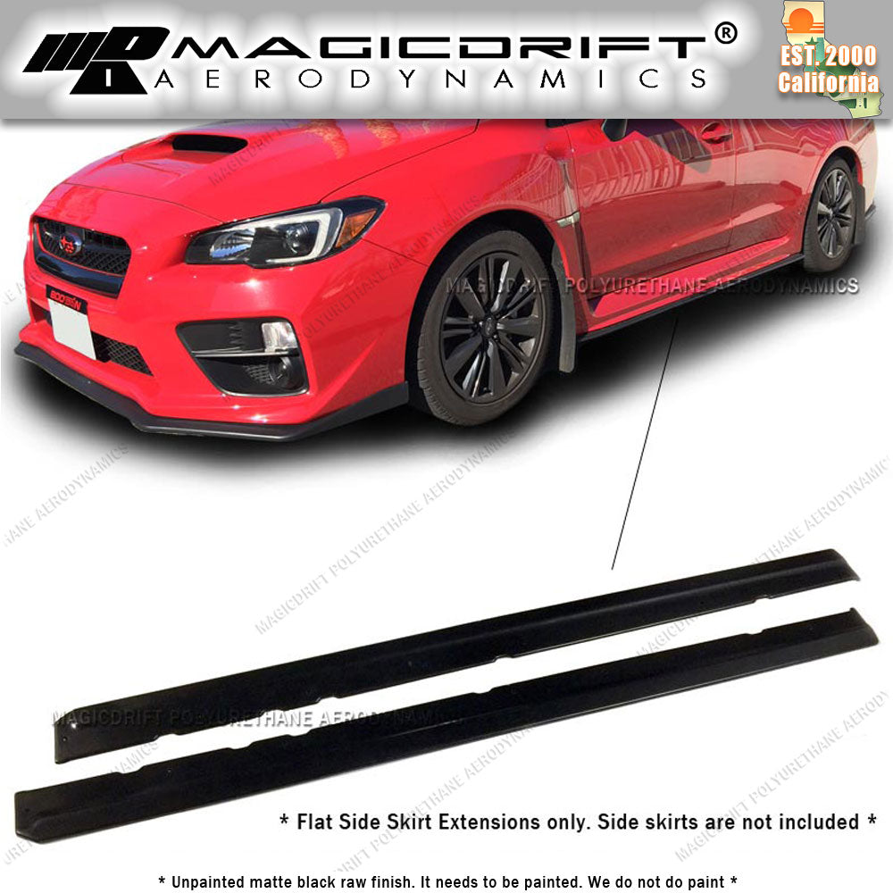 15-19 Subaru Impreza WRX STi JDM Style Side Skirt Rocker Panel Extension Lips (Pair)