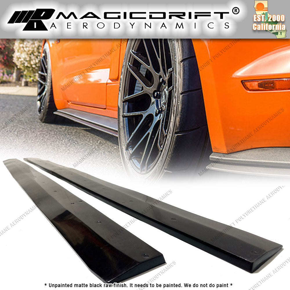 15-17 Ford Mustang Side Skirt Extension Rocker Splitters