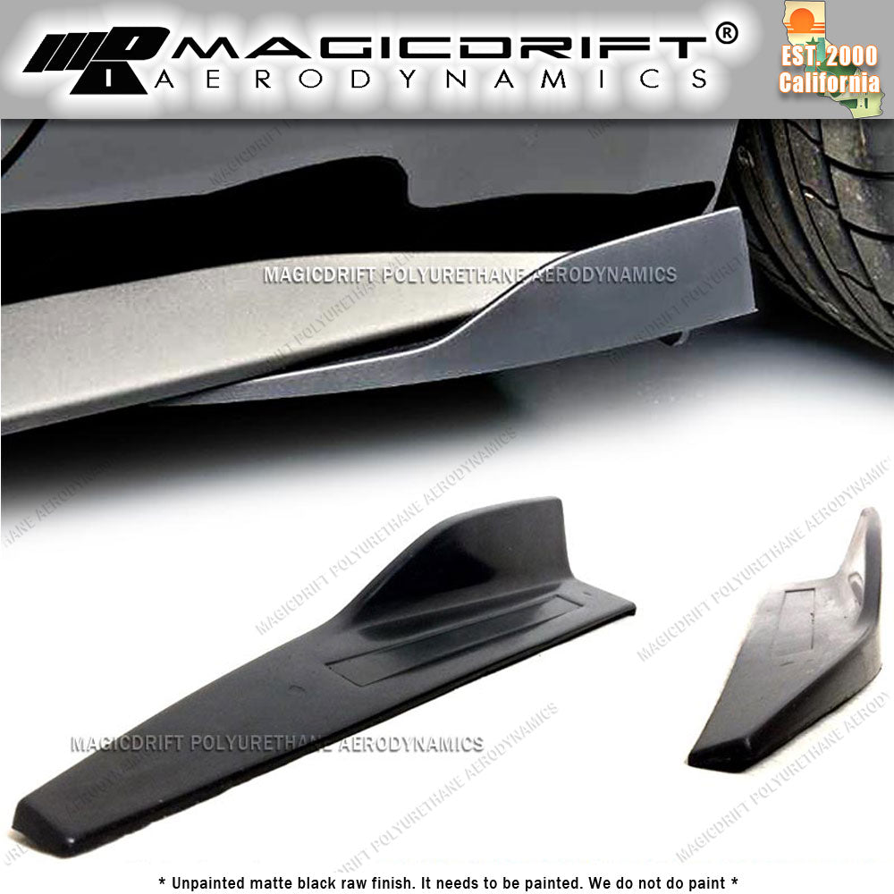 15-17 Ford Mustang Side Skirt Extension Winglet Wind Blades