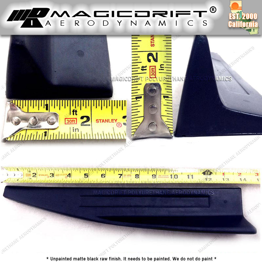 15-17 Ford Mustang Side Skirt Extension Winglet Wind Blades