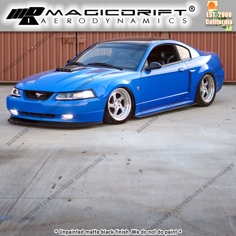 99-04 Ford Mustang MDA Style Side Skirt Rocker Panel Extension Lips (Pair)