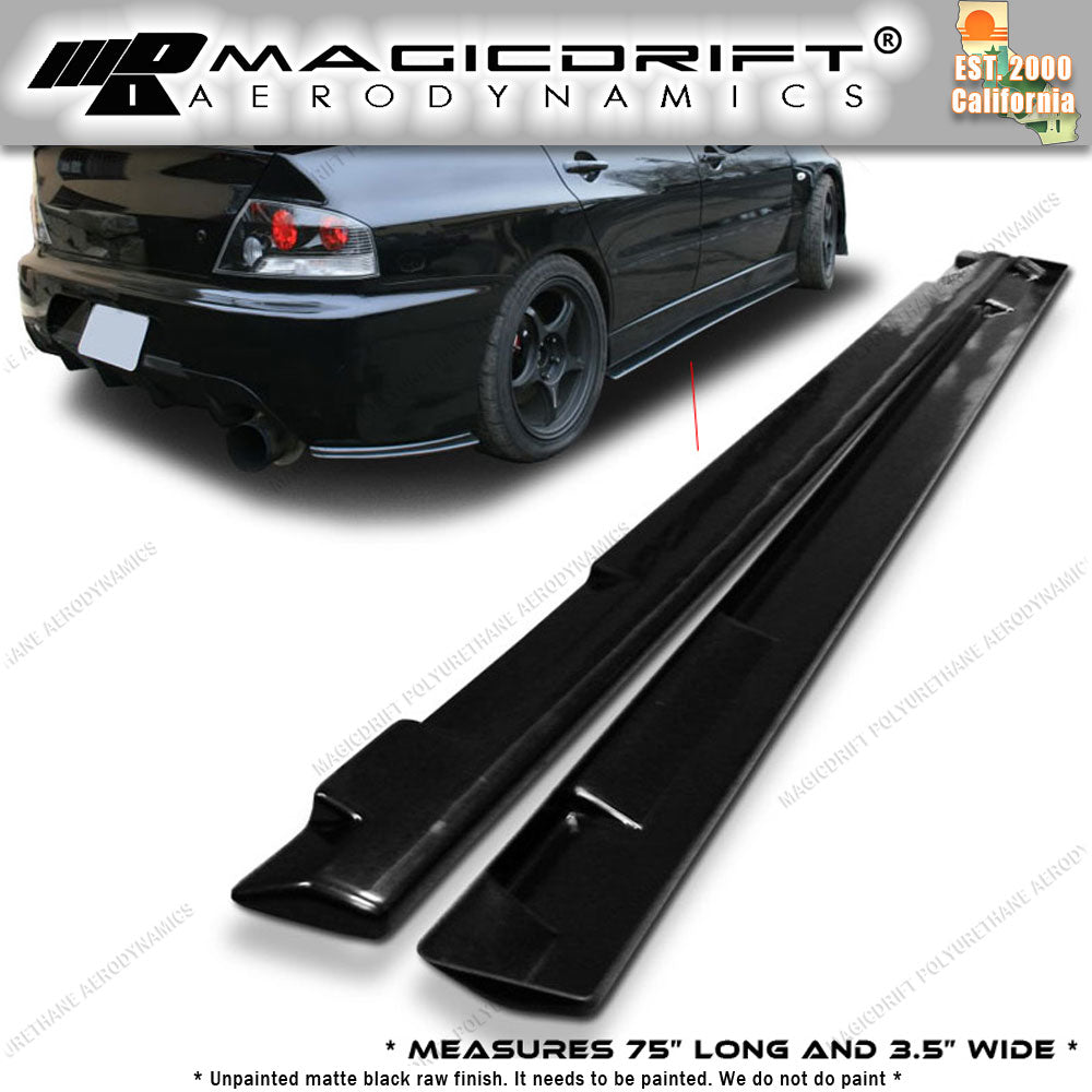 01-03 Mitsubishi EVO 7 8 9 OE Style Side Skirts Extension