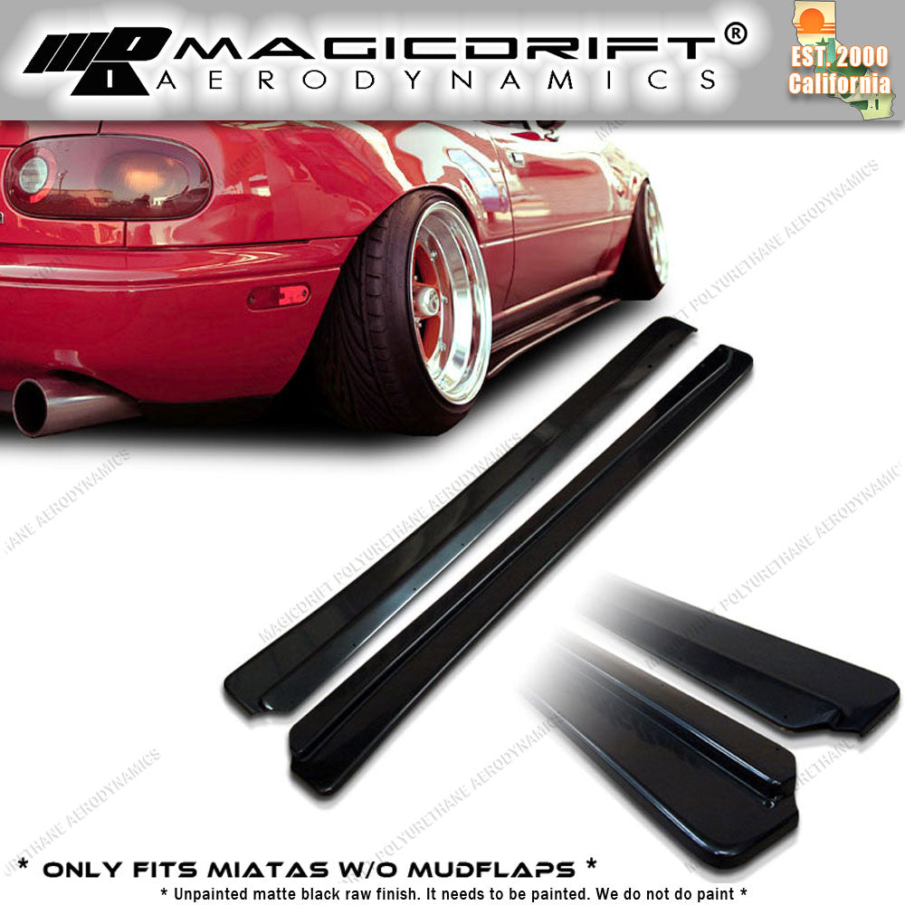 90-97 Mazda NA Miata FD Style Side Skirt Rocker Panel Extension Lips (Pair)